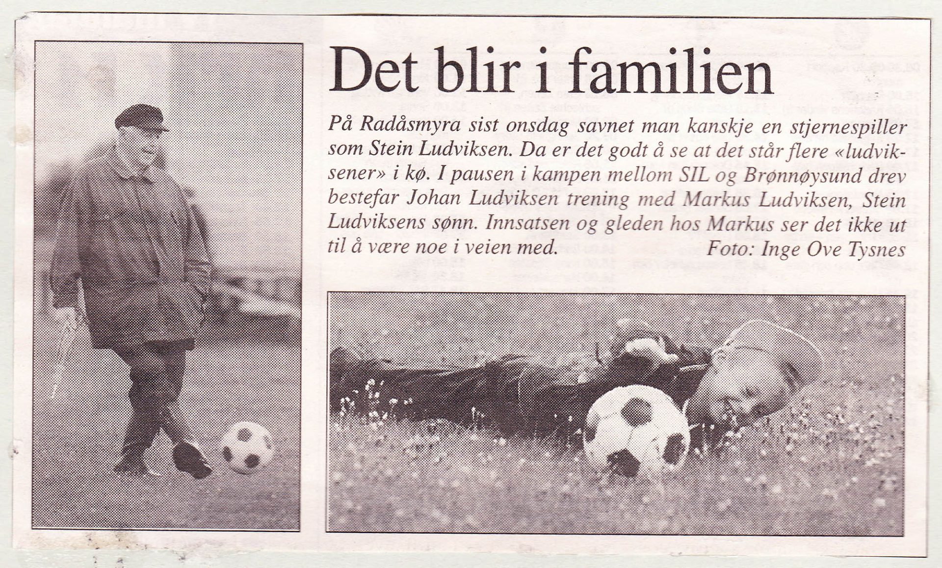 Minner: Det blir i fam-Ludviksen