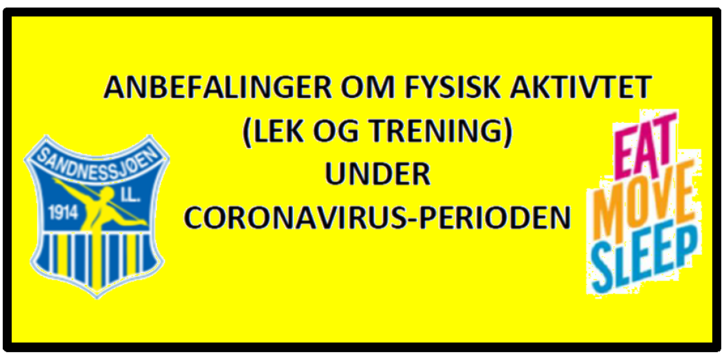 Anbefalinger – Fysisk aktivitet (lek og trening) under coronavirus-perioden